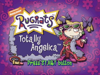 Rugrats Totally Angelica title screen for Playstation